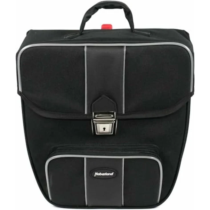 Haberland Einzeltasche "Safe", abschließbare Gepäckträgertasche, 16 l, wasserabweisend, schwarz – Bild 1