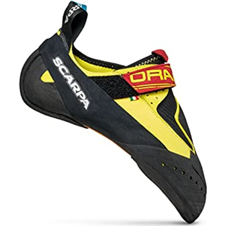 Scarpa Drago, Unisex Kletterschuhe mit abriebfester Gummisohle, Schwarz/Gelb, Größe 38 – Bild 2