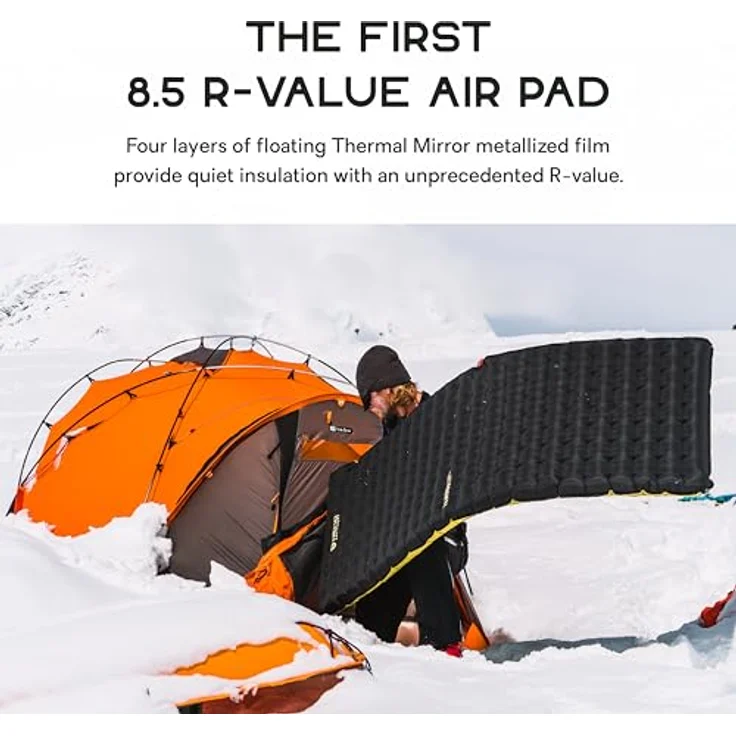Nemo Equipment Tensor Extreme Conditions, Isomatte für extreme Kälte mit hervorragender Isolierung, leicht und mit Schnellablass-Ventil, 587 g – Bild 3