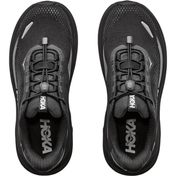 HOKA ONE ONE M CLIFTON 11 GTX Herren Laufschuh, wasserdichtes GORE-TEX Obermaterial, atmungsaktiv, Farbe: Black/Black, Größe 44 – Bild 3