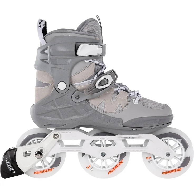 Powerslide Unisex Inlineskates Argon Cement 110 Inliner Abec 9 42, Fitness-Skates mit Trinity-3-Punkt-Montagesystem, Memory-Schaum und 110-mm-Rädern – Bild 1