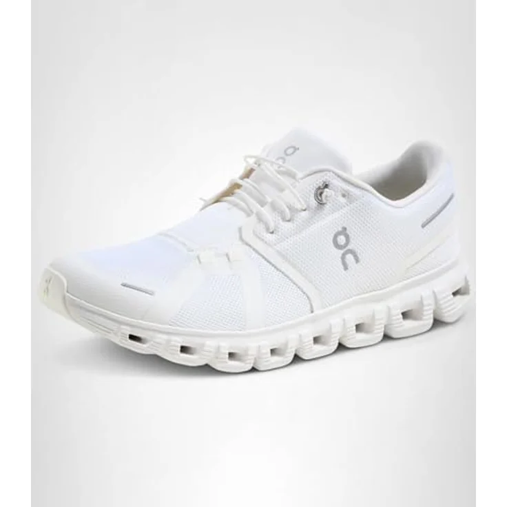 ON Cloud 6, Leichte Laufschuhe mit CloudTec®-Dämpfung, Weiß/Weiß, Größe 11 – Bild 6