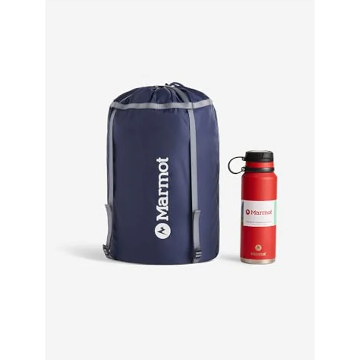 Marmot Trestles Elite Eco 20, Kunstfaserschlafsack mit Wärmekragen und Zwei-Wege-Reißverschluss, recycelt – Bild 6