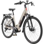 TELEFUNKEN E-Bike Damen 28 Zoll, Elektrofahrrad Mittelmotor, 10-Gang Shimano Kettenschaltung, Hydr. Scheibenbremsen - Pedelec Citybike, RC680 Multitalent, Silber - Preisvergleich