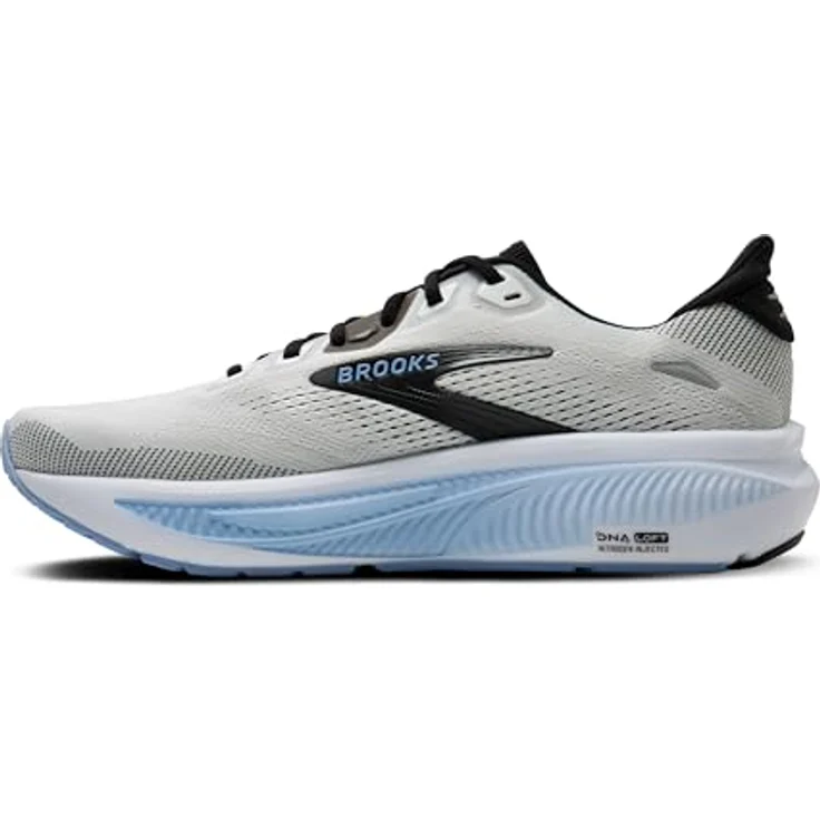 Brooks Ghost 18, Neutrale Laufschuhe mit atmungsaktivem Mesh-Obermaterial, white/black/open air, Größe: 8.5 – Bild 5