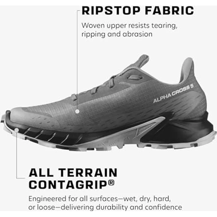 Salomon Alphacross 5 M 473133 Laufschuhe, Mesh-Obermaterial, Größe 45 1/3 – Bild 3