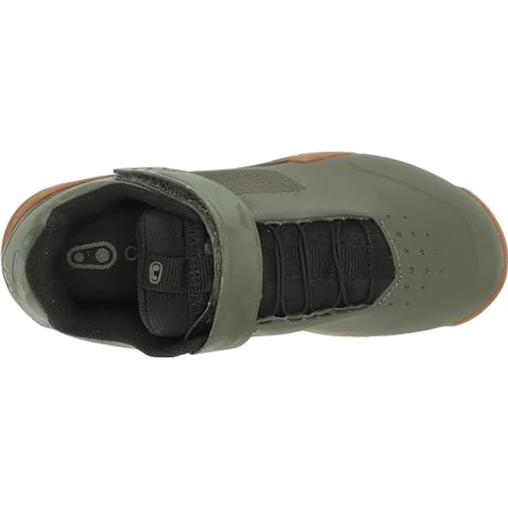 Crankbrothers Mallet E Speedlace Fahrradschuhe, Camo - Grün Schwarz, 41.5, MTB Klickpedal-Schuh mit Schnellschnürsystem und Klettbandverschluss – Bild 5
