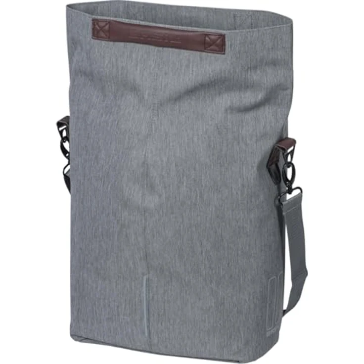 Basil City Shopper, Velotasche 15 l, wasserabweisend mit MIK Hooks, grau – Bild 3