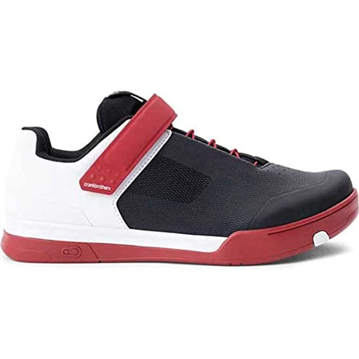 Crankbrothers Mallet Speedlace Unisex Fahrradschuhe, Schwarz Weiß Rot, Größe 37, optimal für MTB-Pedale mit Grip und Stabilität – Bild 2