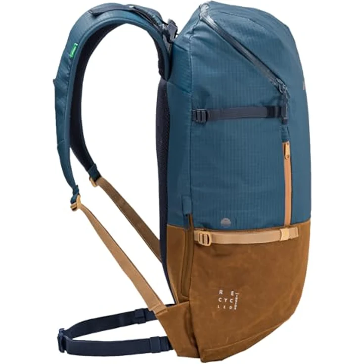 VAUDE Cityrucksack CityGo II 30 Liter Blau, Laptop-Fach, Rolltop, wasserdicht, Damen & Herren – Bild 4