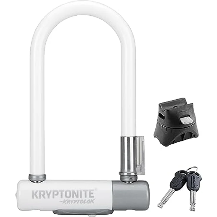 Kryptonite U-Schloss, 82 cm, gehärteter Spezialstahl mit Hochsicherheits-Scheibenzylinderschloss, schwarz – Bild 1
