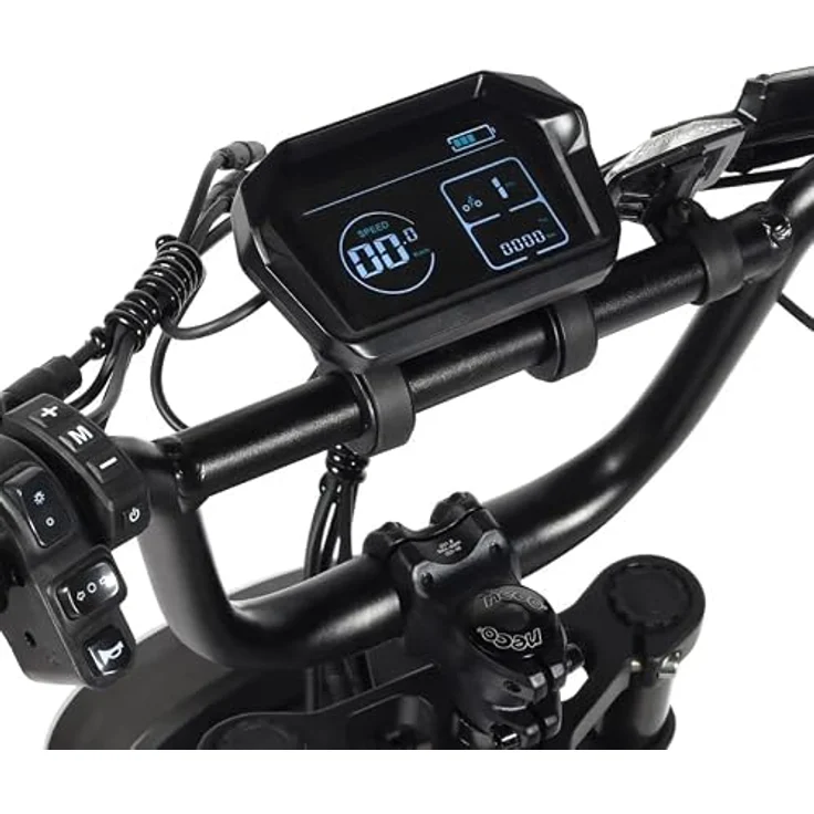 PixelPilot E-Bike Mountainbike Miami, 20 Zoll Fatbike mit 250 W Heckmotor, 720 Wh Akku, bis 100 km Reichweite, Shimano 7-Gang, Vollfederung – Bild 4