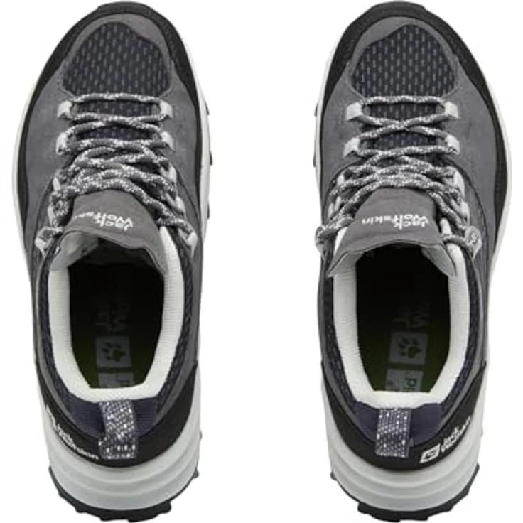 Jack Wolfskin Cyrox Texapore Low W, Damen Wanderschuhe, wasserdicht und atmungsaktiv, grau, Größe 35.5 – Bild 4