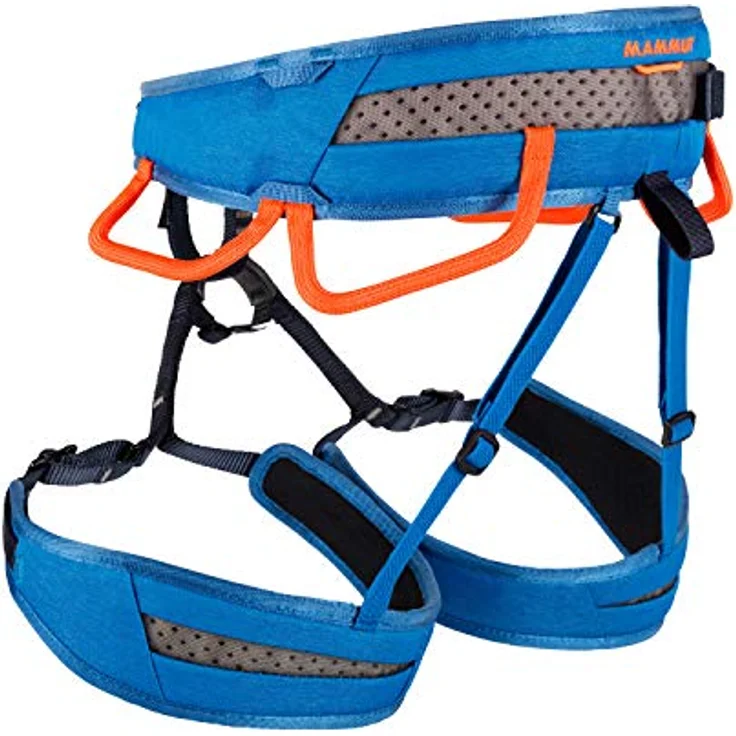 Mammut Ophir Fast Adjust, Klettergurt mit 4 Befestigungsschnallen, d'gentian/safety orange, Größe XS – Bild 2