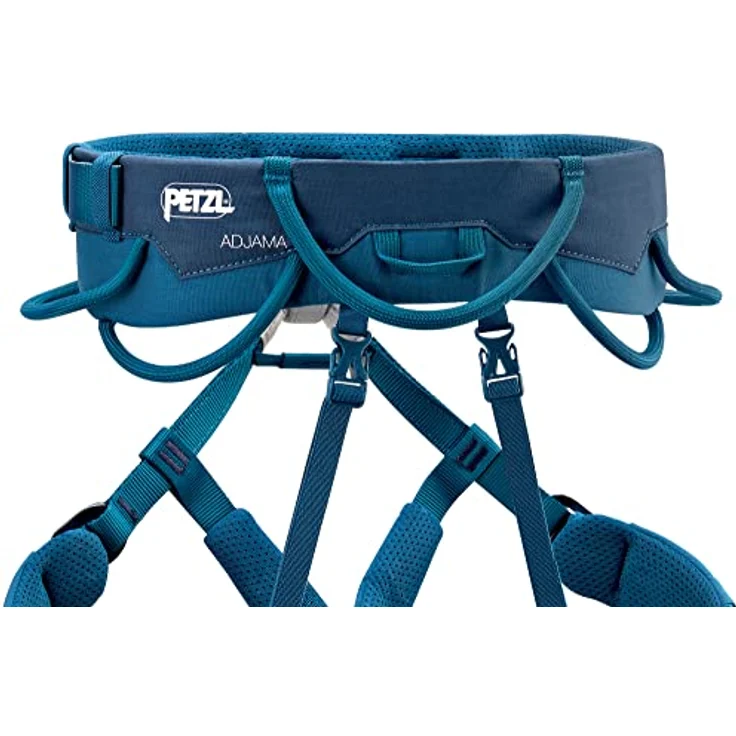 PETZL Adjama Klettergurt Polyamid/Polyethylen/Aluminium Blau XL, verstellbare Beinschlaufen – Bild 5