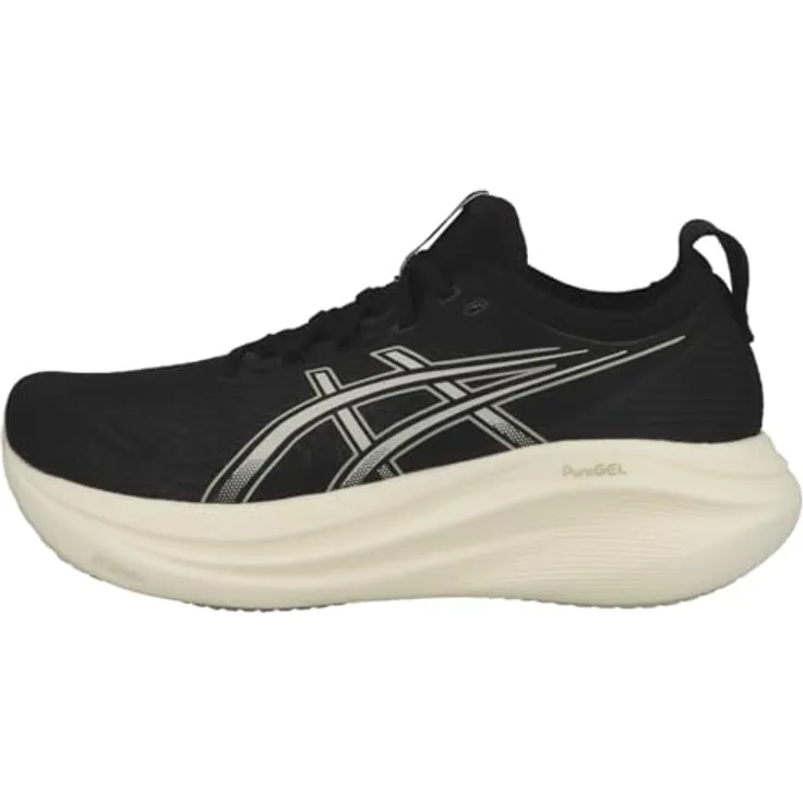 ASICS Gel-Nimbus 27, Laufschuhe für Erwachsene mit optimaler Dämpfung und Komfort, schwarz