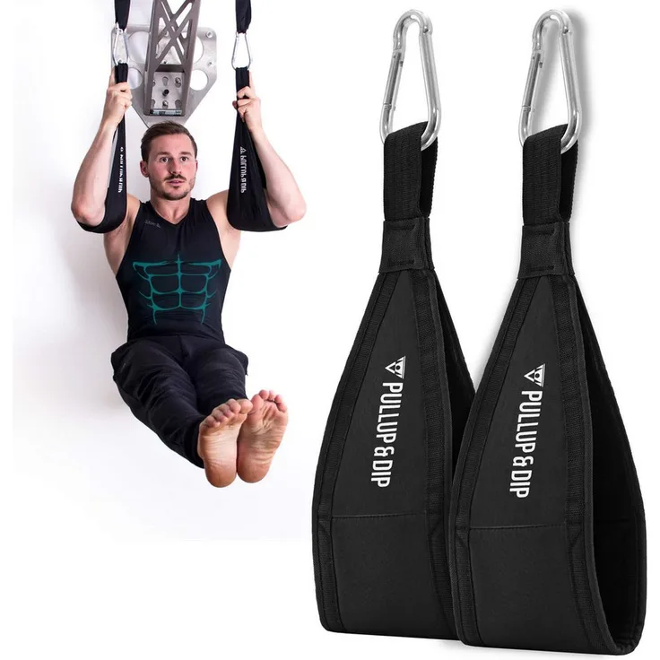Pullup & Dip Bauchtrainer Bauchmuskelschlaufen Armschlaufen für Bauchtraining, Belastbarkeit von bis zu 200 kg