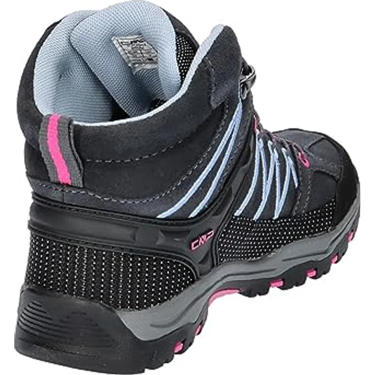 CMP RIGEL MID TREKKING SHOES WP, wasserdichte Wanderschuhe für Kinder aus Veloursleder, Schnellverschluss – Bild 6