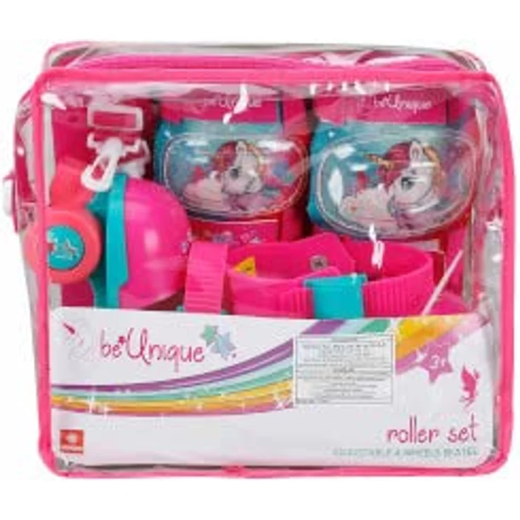 Mondo Einhorn Rollschuhe, verstellbar von Grösse 22 bis 29, mit Ellenbogen- und Knieschützer – Bild 4