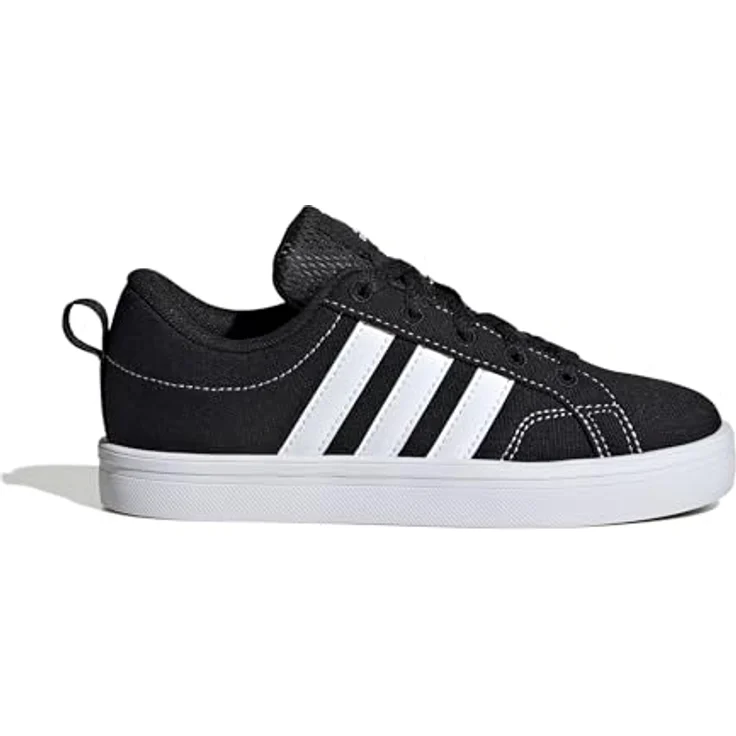 adidas Vs Pace 2.0 K, Laufschuhe für Kinder mit weichem Synthetik-Obermaterial und Gummiaußensohle, cblack/ftwwht/cblack, Größe: 4.5 – Bild 2