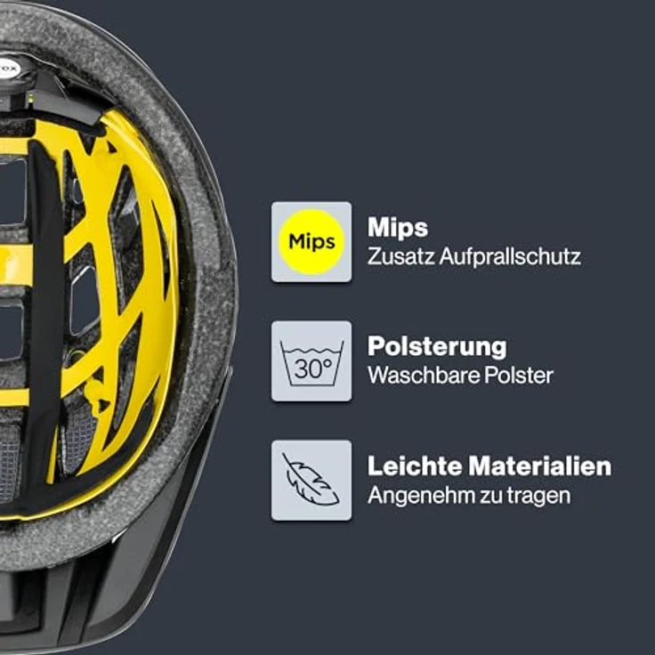 Uvex I-vo Cc Mips Mtb-helm Schwarz M Schwarz M, Kinderfahrradhelm mit MIPS Technologie und optimalem Belüftungssystem – Bild 4