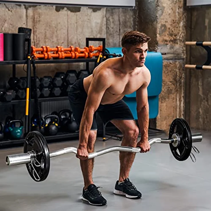 SPORTNOW Hantelscheiben 2er-Set, 10 kg pro Scheibe, Metall mit Gummimantel, Schwarz – Bild 3