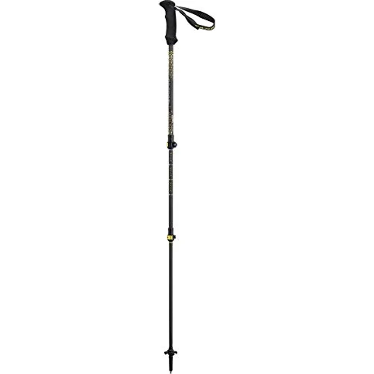 C.A.M.P. Backcountry Carbon 2.0, Teleskop-Wanderstock aus Carbonfaser, variable Länge 64-135 cm, Anthrazitgrau/Limette – Bild 1
