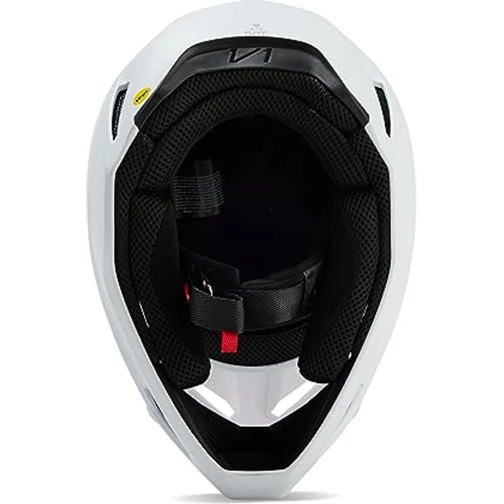 Fox V1 Solid Motocross Helm, weiß matt, mit MIPS-Schutzsystem und optimaler Luftzirkulation, Größe L (59/60) – Bild 5