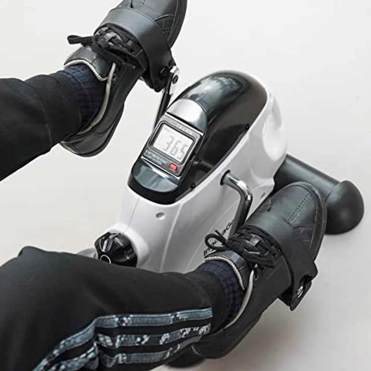 InnovaGoods® Stationäre Pedale, Heimtrainer mit Konsole und einstellbarem Widerstand, in Blau – Bild 2