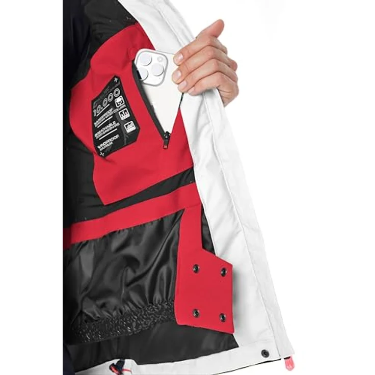 Killtec KSW 67 WMN Skijacke, atmungsaktiv und wasserdicht, modern red, Größe 46 – Bild 5
