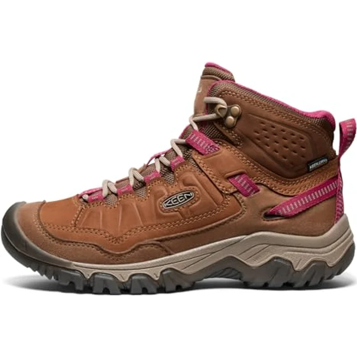 Keen TARGHEE IV MID WP, Robuster Wanderschuh in Bison/Beaujolais mit verschweißter Konstruktion und druckbelastungsresistenter Polsterung – Bild 3