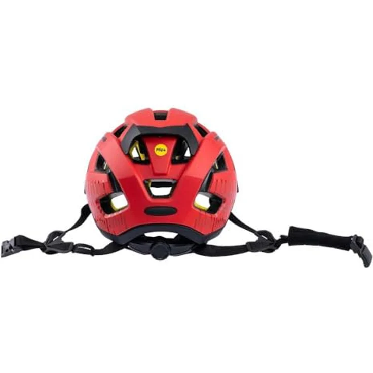 Contec MTB-Fahrradhelm "Katla MIPS", rot, mit MIPS-Technologie, Einstellrädchen und reflektierenden Gurten – Bild 3