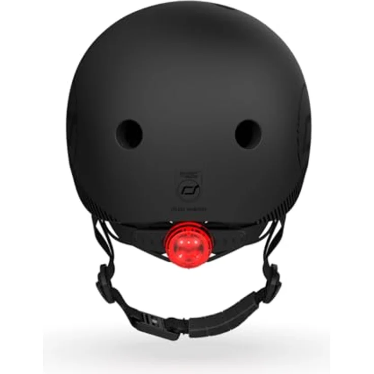 Scoot and Ride Highwaykick Helmet ML, Sicherheitshelm für Jugendliche, Kopfumfang 55-59 cm, Steel Farbe, mit LED Licht und Magnetverschluss – Bild 8