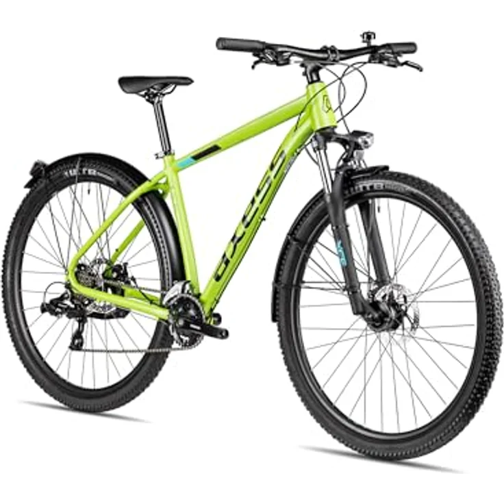 Axess SANDEE ATB Hardtail Mountainbike, 29 Zoll, 2x7-Gang Schaltung, SR Suntour Federgabel, grün, 17 Zoll – Bild 2