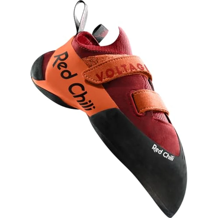 Red Chili Voltage 2, Herren Kletterschuhe mit klettverschluss und abriebfester Gummisohle, Rot, Größe 40.5 – Bild 4