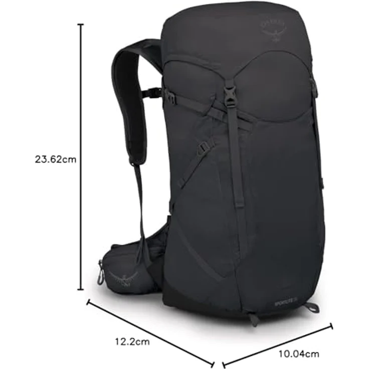 Osprey Sportlite 30 Wanderrucksack S-M, 68 cm, 100% Nylon, dunkelgrau – Bild 4
