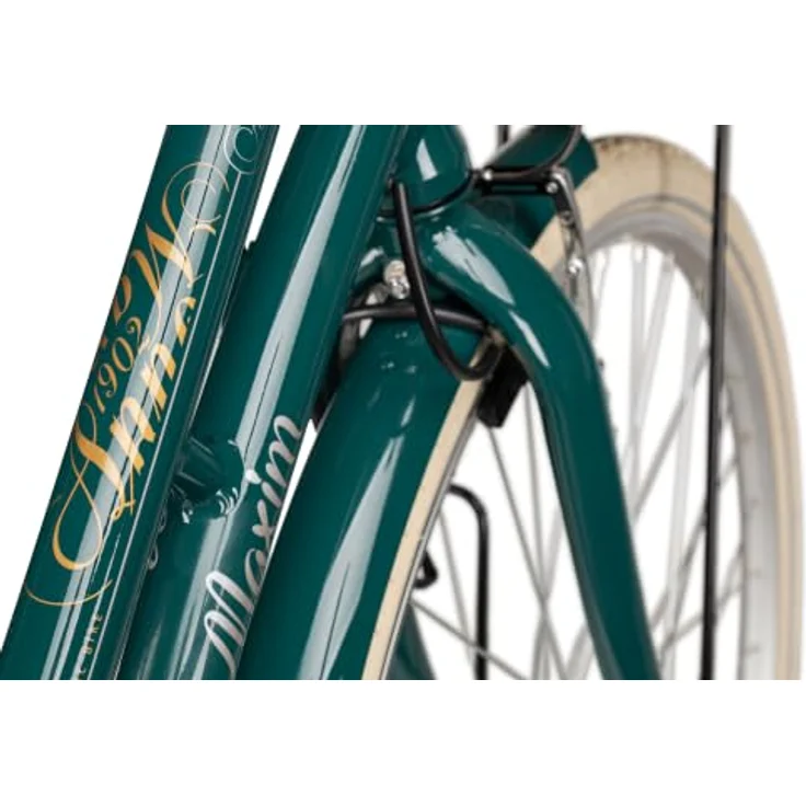 Maxim Cityrad Anno 1902 Wave, 7 Gang Shimano Nexus Rücktritt, Aluminium V-Bremse, grün – Bild 7