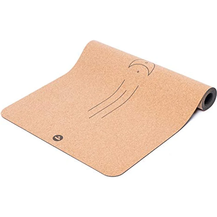 bodhi Yogamatte Kork | 4 mm | 100% Nachhaltig & Ökologisch | Hohe Rutschfestigkeit | Yoga Matte aus Kork & Naturkautschuk | Ideal für Hot Yoga | 185 x 66 x 0,4 cm | Luna – Bild 2
