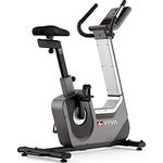 AsVIVA Heimtrainer Ergometer H25 BT Studio Pro I Integrierter LED Fitnesscomputer I Lautsprecher für MP3 | Elektrisch Einstellbarer Widerstand I Leiser Riemenantrieb I 18 kg Schwungscheibe