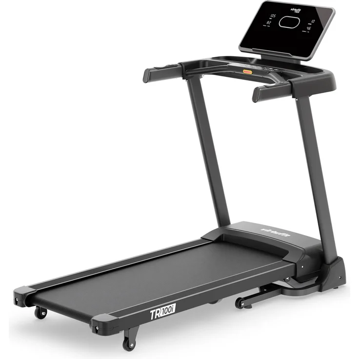 VirtuFit TR100i Laufband, 1–16 km/h, 0–15% Steigung, 2 PS, Schwarz, mit 15 Programmen und Total Belt Cushioning