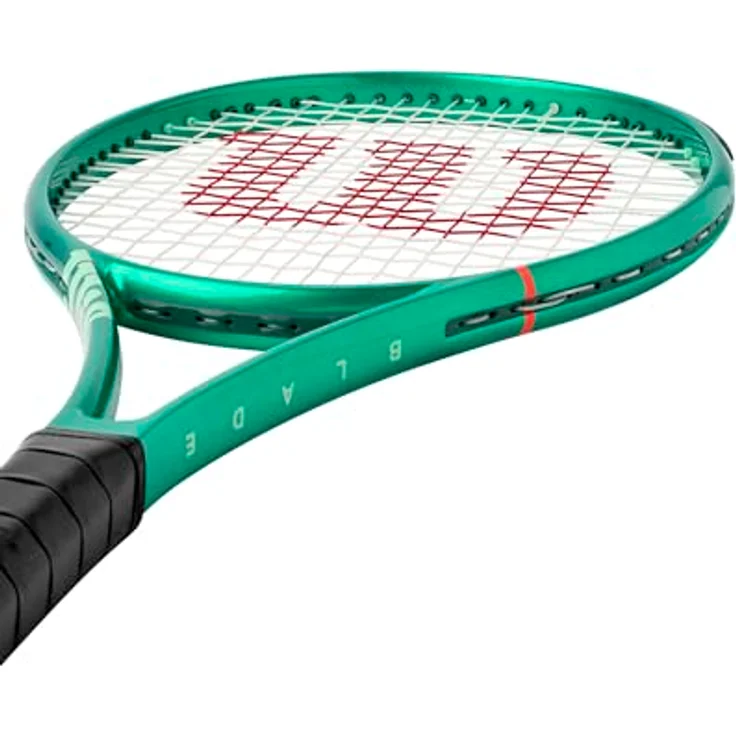 Wilson Blade 101 Team V10 Tennisschläger, Championship Green, mit höherem Rahmen für optimale Kontrolle und 16x20-Saitenmuster für ausgeglichene Kraft und Spin, Gr. 3 – Bild 5