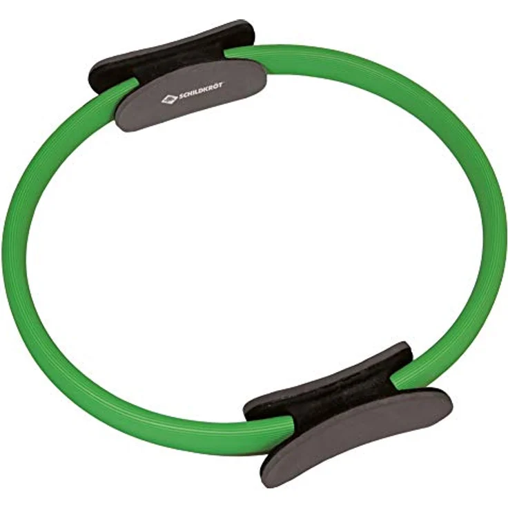 Schildkröt® Pilates Ring, Durchmesser 37 cm, Grün-Schwarz, leicht und stabil mit rutschfesten Griffen für ganzheitliches Training – Bild 1
