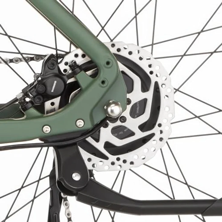 FISCHER E-Bike MONTIS MOVE 01, 29 Zoll, Rahmenhöhe 48 cm, 474 Wh Akku, Heckmotor, SHIMANO 8-Gang Kettenschaltung, grün – Bild 4