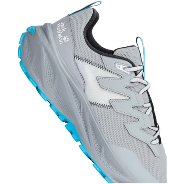 JACK WOLFSKIN PS Trail Low M, Herren Wanderschuh mit TEXARIDE Technologie und stabiler Mesh-Oberfläche, schwarz – Bild 5