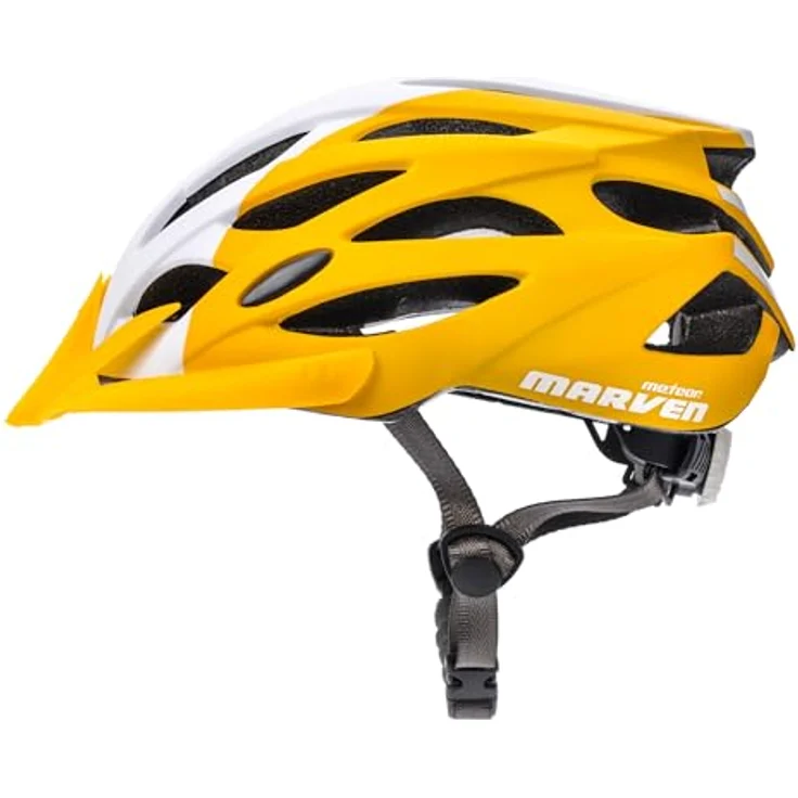 meteor® Marven Fahrradhelm, individuell anpassbarer Helm mit LUFTDURCHLASS-System und Fliegennetz, für Herren, Damen und Kinder, ideal für MTB, BMX und Scooter. – Bild 1