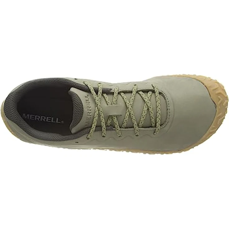 Merrell Vapor Glove 6 Leather, Herren Barfussschuhe für Trailrunning, Wandern und Fitness, grün, Größe 44 – Bild 3