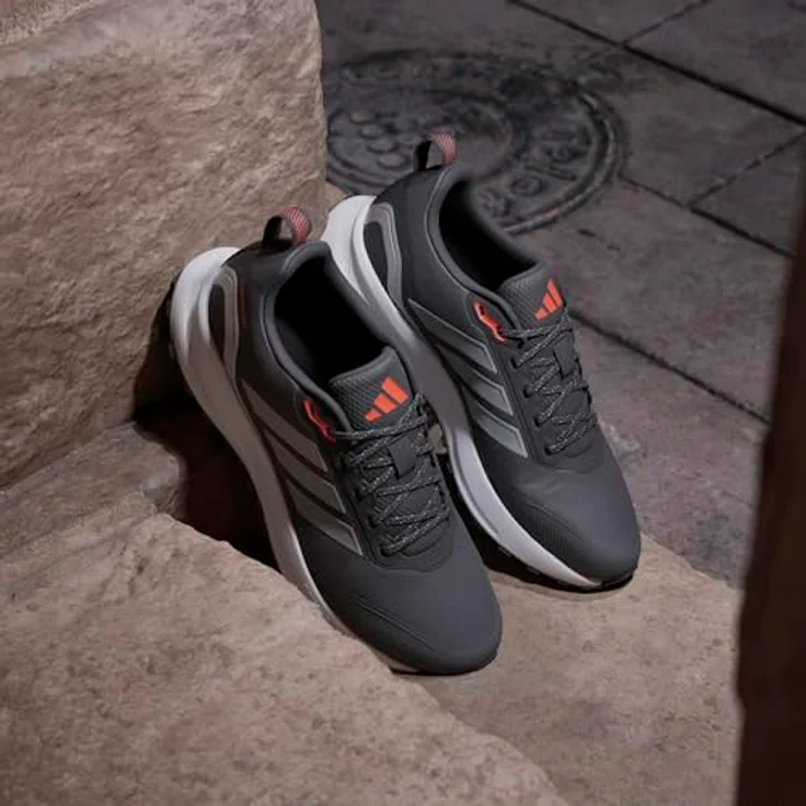 adidas Running Shoes JI4084, Laufschuhe mit wasserabweisendem Obermaterial und Cloudfoam Dämpfung, schwarz, Größe 41 1/3 – Bild 19