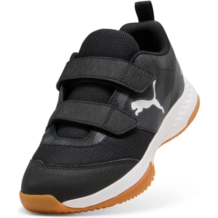 PUMA Handballschuhe Varion 3 mit Klettverschluss, schwarz, für Kinder, Größe 33, leichte Dämpfung und Atmungsaktivität – Bild 6