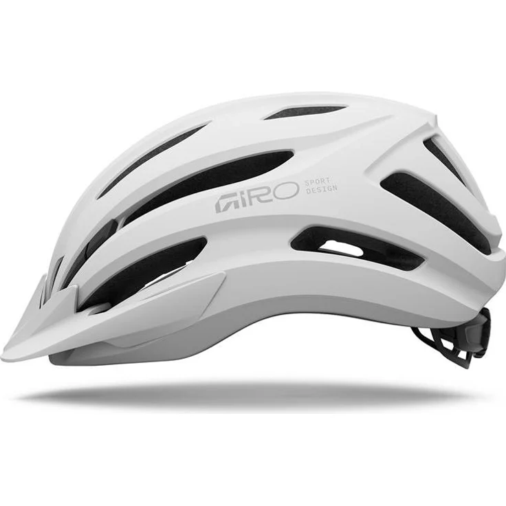 GIRO Register II, Fahrradhelm in Mattweiß/Grau mit abnehmbarem Visier und verstellbarem Anpassungssystem – Bild 1