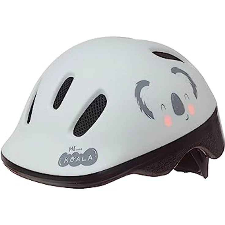 Polisport Koala 8740200064, Babyhelm für Kinder, Grau, XXS (44–48 cm), verstellbar, leicht, EN 1078-zertifiziert, 6 Belüftungsöffnungen – Bild 1